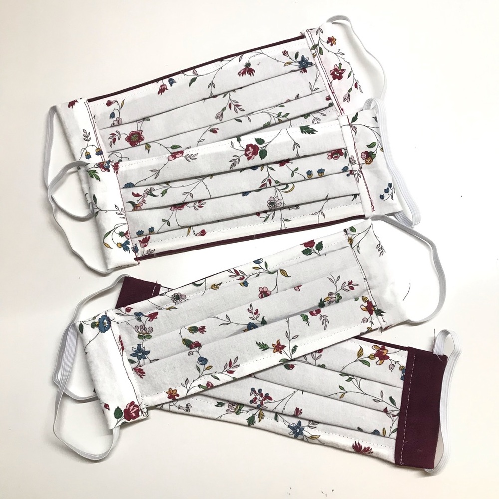 MunandMe handmade set 4 floral face masks washable - Picture 6 of 6